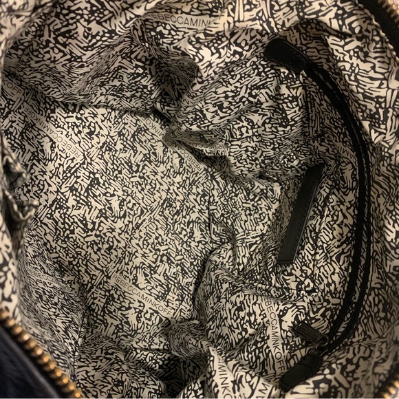 Rebecca Minkoff Black Leather Cupid Satchel Bag Purse Crossbody Gold Hardware!! - Picture 14 of 16